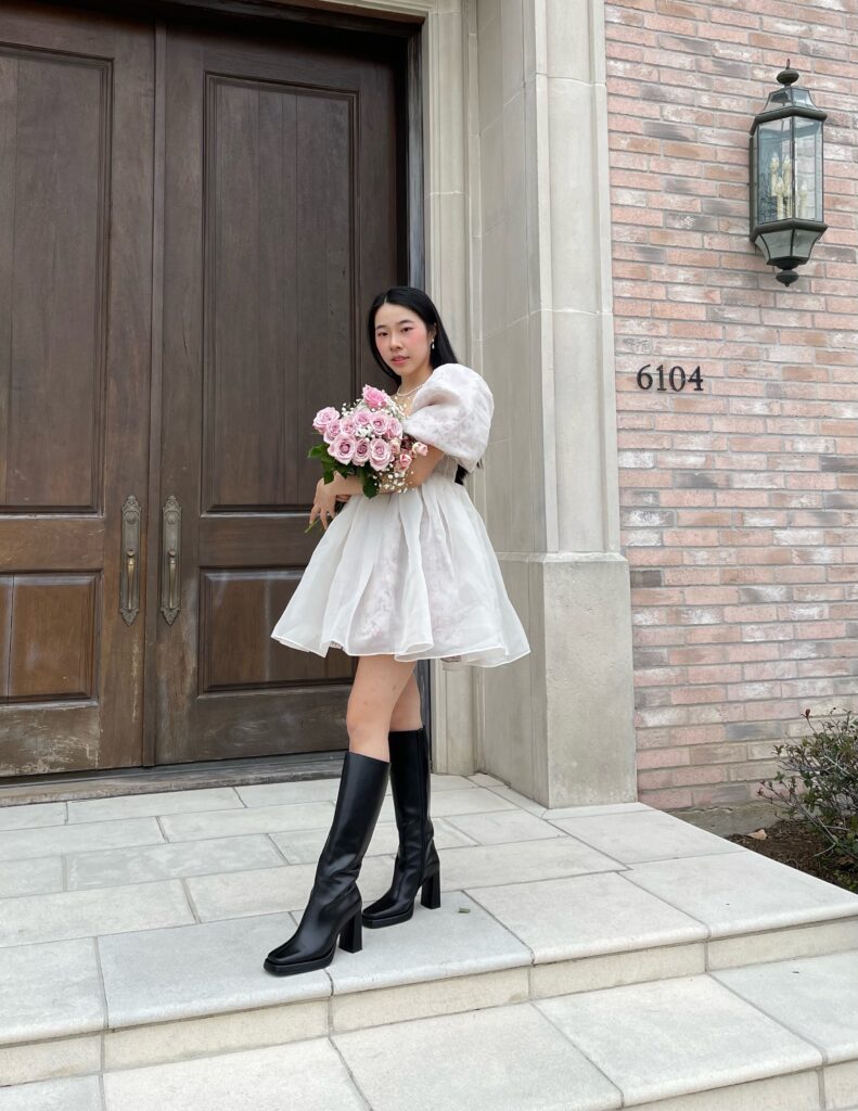 Puff Selkie Dress with Jeffrey Campbell Boots